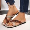 Ladies Shoes 2024 Outdoor Women's Slippers Summer Casual Slippers Women Mixed Colors Buckle Open Toe Plus Size Women's Sandals