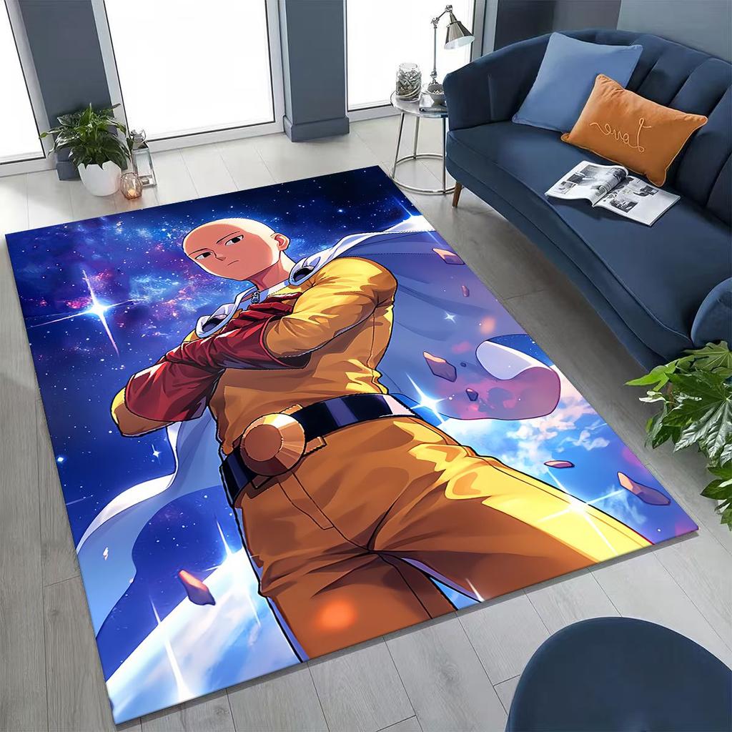 Аниме One Punch Man Сайтама Мультяшный Мультяшный Ковер для Спальни Гостиной Дивана Дома Декор Придверный Коврик, Детская Игровая Нескользящая Напольная Коврик