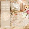 Cream Style Bedroom Decor Carpet Colorful Art Carpets for Living Room Fluffy Soft Round Lounge Rug Home Thicken Plush Floor Mat