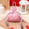 Chinese Drawstring Candy Bag Traditional Wedding Gift Bag Jewelry Organizer Flannel Gift Bag  Party