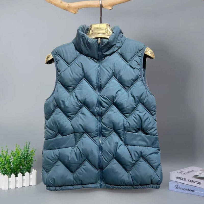 Жилет женский осенне-зимний модный жилет для мам куртка свободная и легкая пуховая жилетка из хлопка жилет жилет теплая хлопковая куртка топ