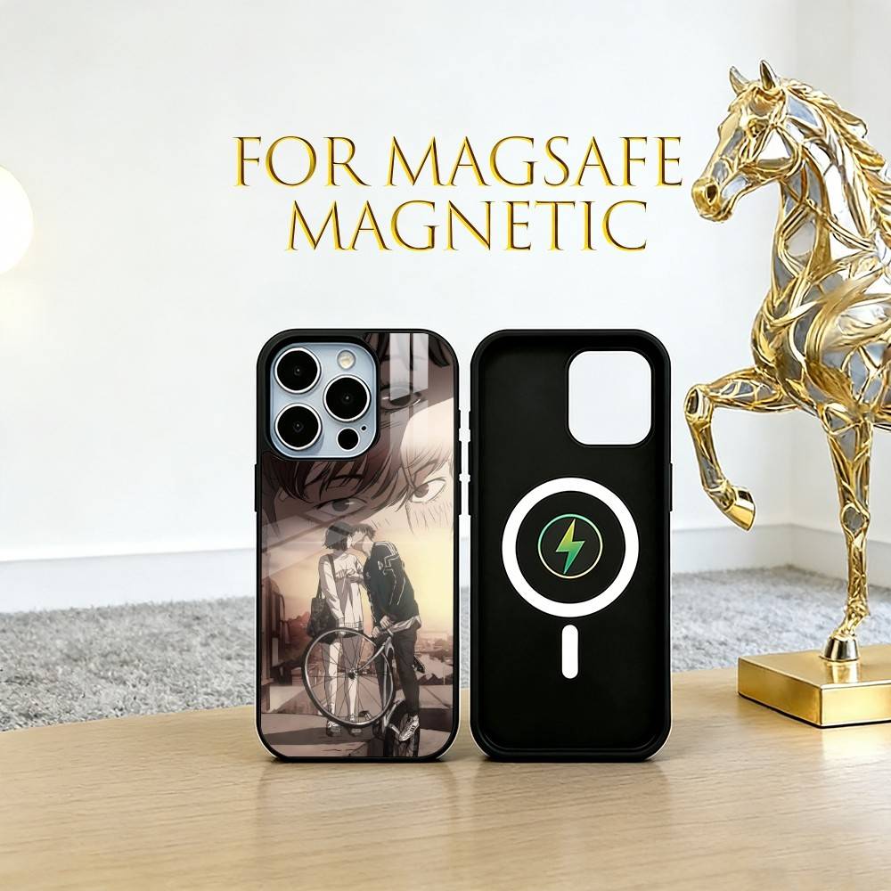Чехол для телефона Манхва Для iPhone17,16,15,14,13,12,11 Plus,Pro Магнитный с Magsafe Беспроводная Зарядка