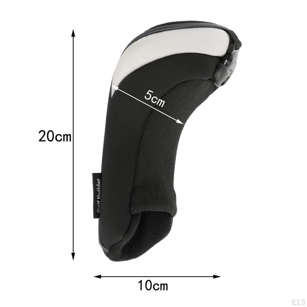 4 Heavy Duty Hybrid Golf Covers with Interchangeable No. of Labels Set Head Cover Utility for
