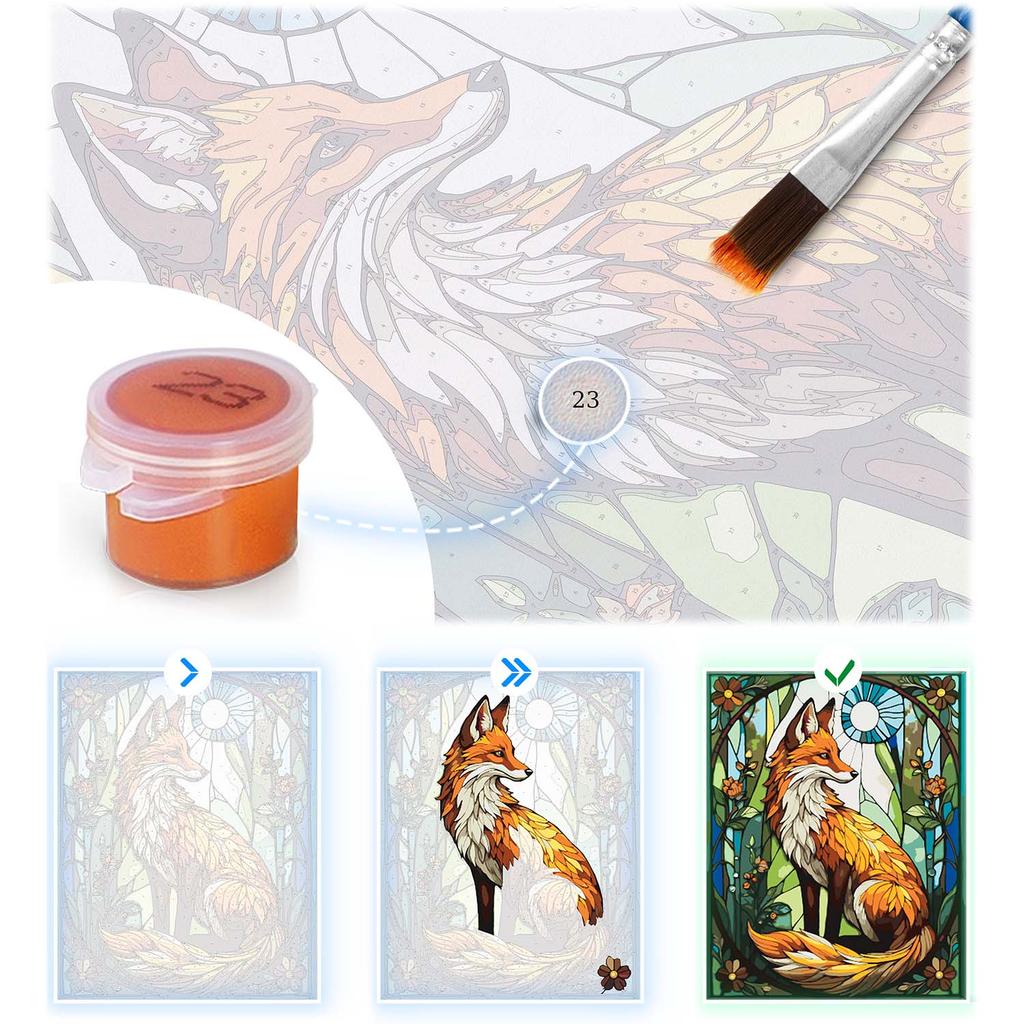 Painting By Numbers Kit Massido Lisek