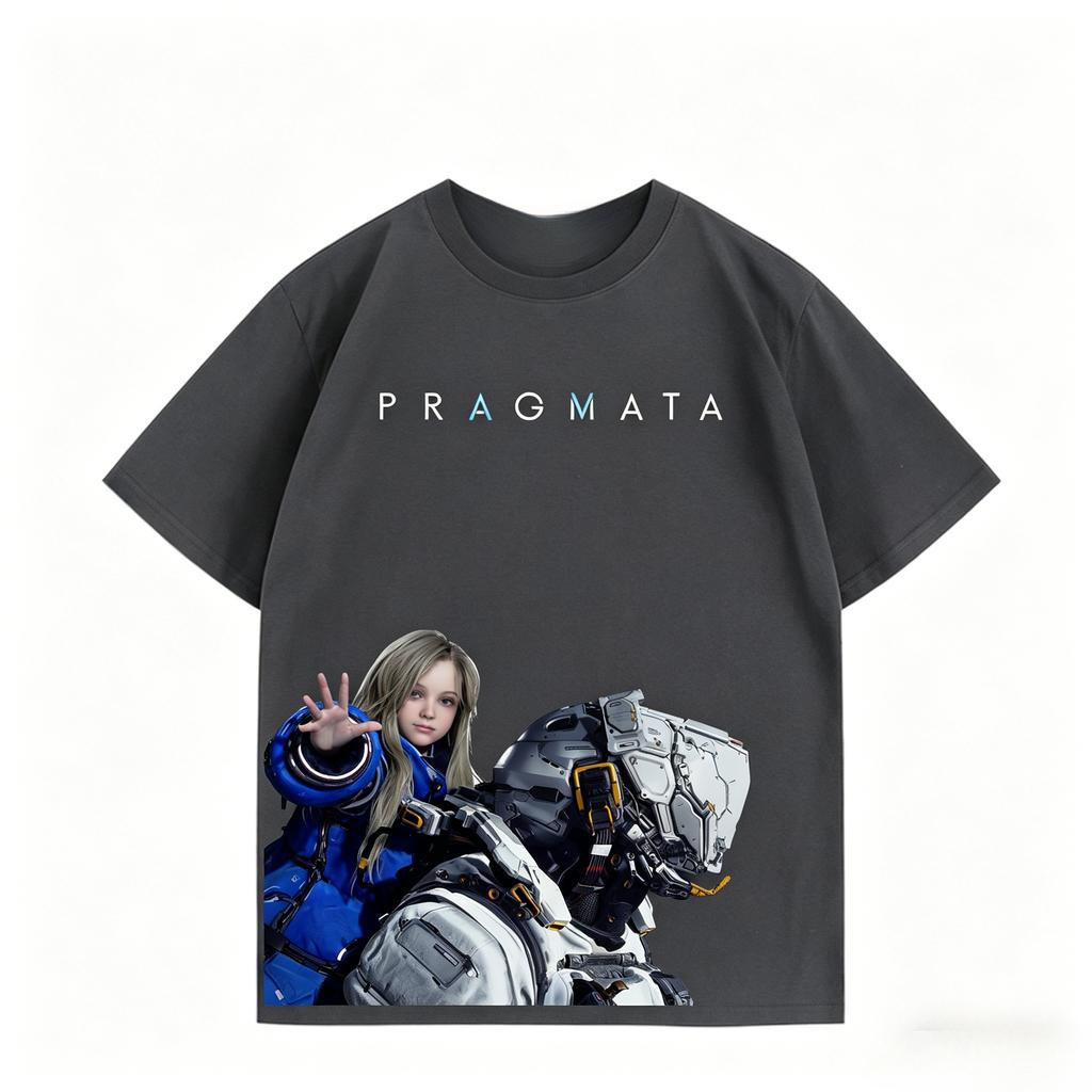 PRAGMATA Action Adventure Game TShirt Diana Graphics Cotton Top Harajuku Shirt Unisexs Clothing Womens Summer New T Shirt