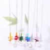 5Pcs Rotating Prism Pendant Hanging Sun Catcher Garden Decoration Crystal Wind Chime  Tree
