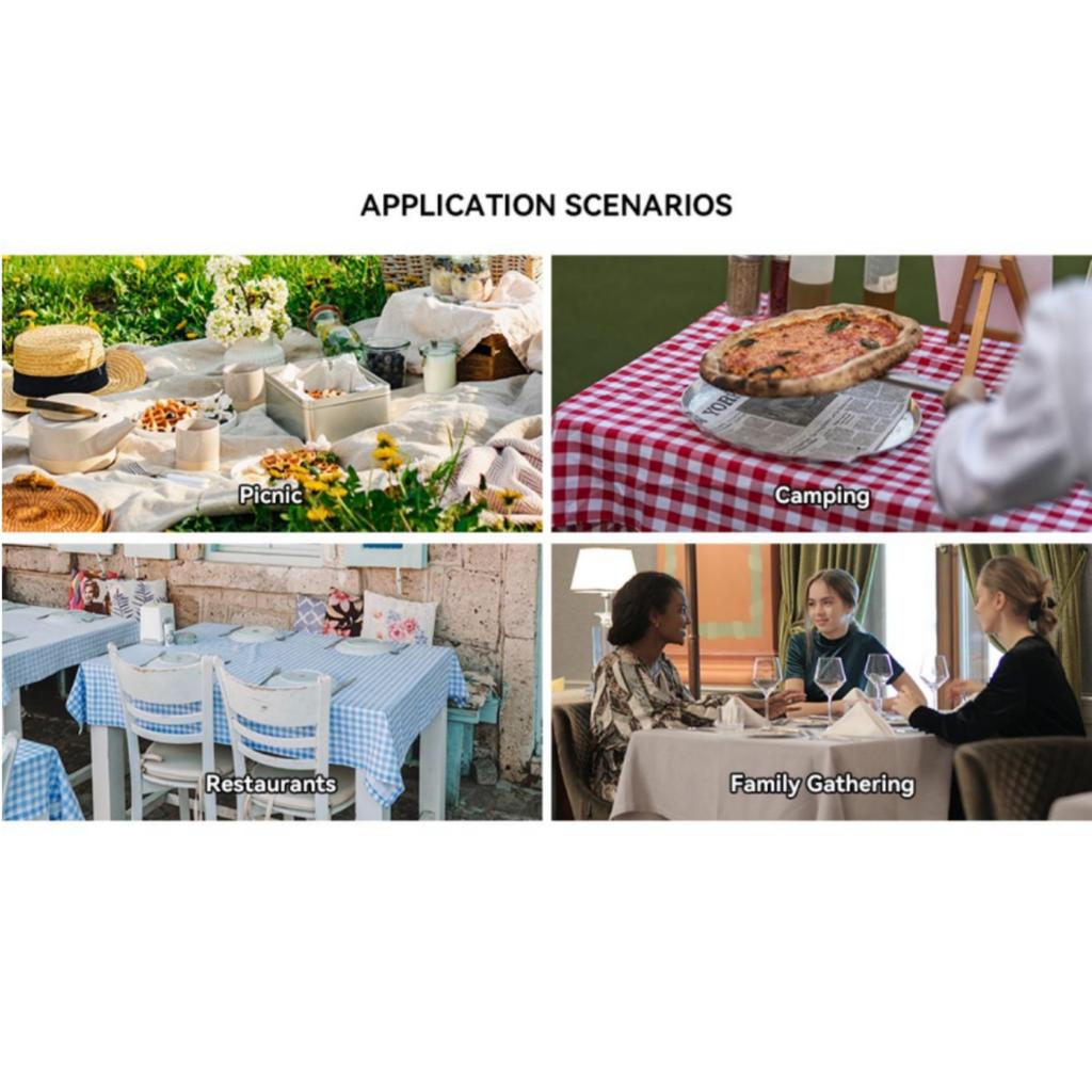 Tropical Palm Leaves Flowers Table Cloth Wedding Party Rectangle Waterproof Reusable Kitchen Tablecloth Camping Patio Decor