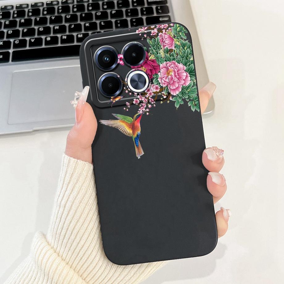 For Infinix Note 40 5G X6852 Phone Case Silicone Soft Back Cover For Infinix Note40 X6851 Bumper Dragon Cat Flower Butterfly Bag