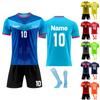 Personalised Shirts Kit Mens Girls With Name Number Custom Football Jerseys For Boys Training Suit