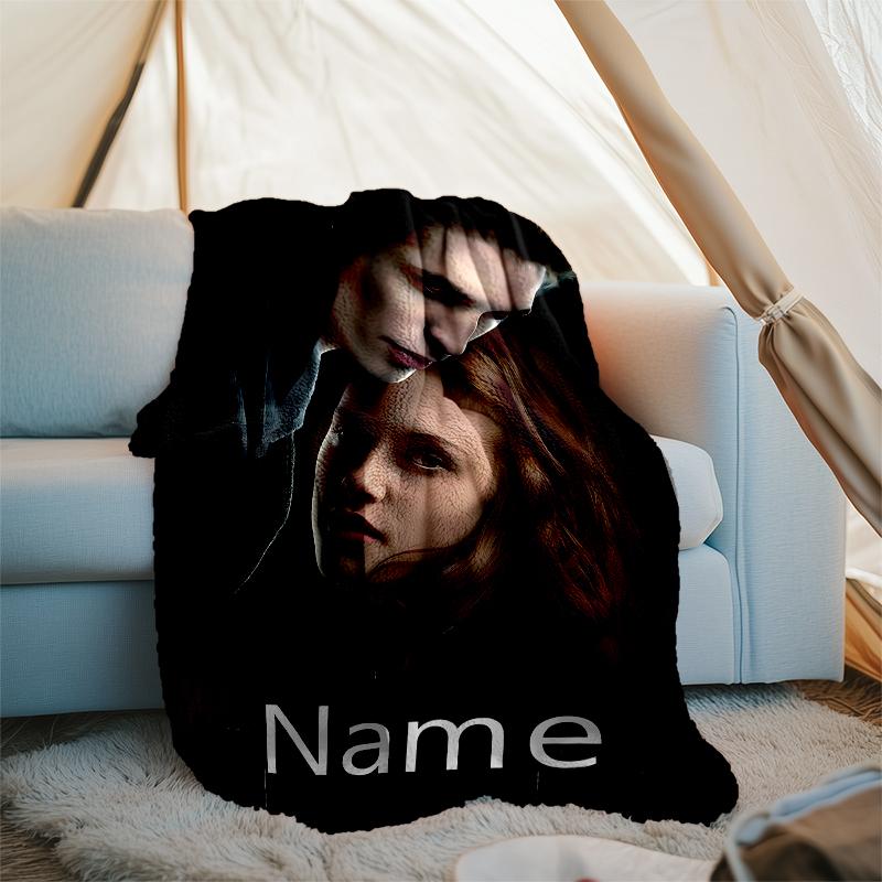 Personalized Custom Name Blanket - The Twilight Saga Print Design,Blanket for Sofa,Bed,Travel,Camping - Soft and Warm, Great Gift