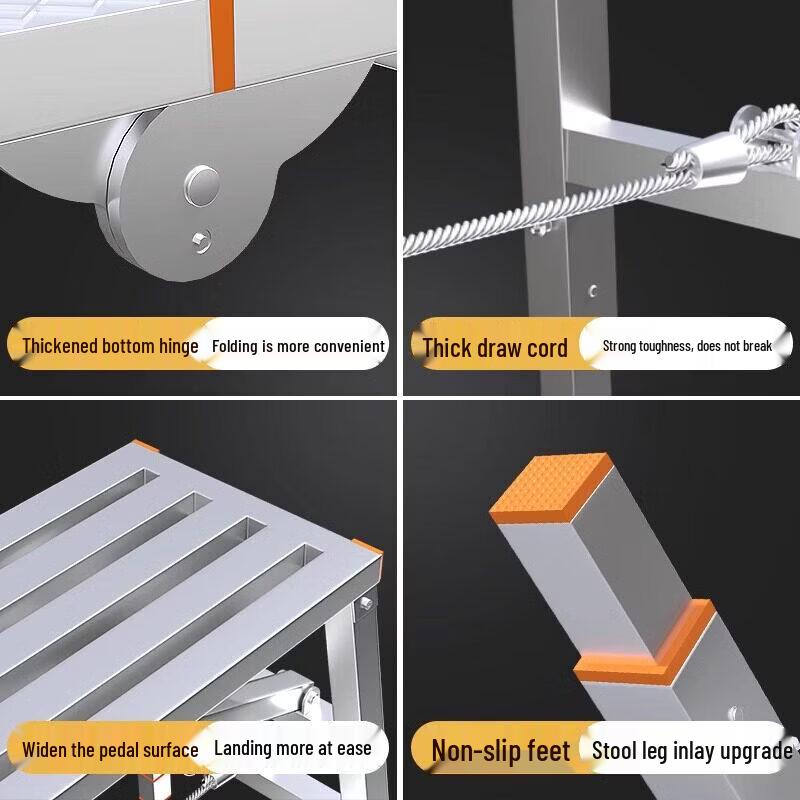 JINGGENG Foldable Adjustable Work Platform Trestle