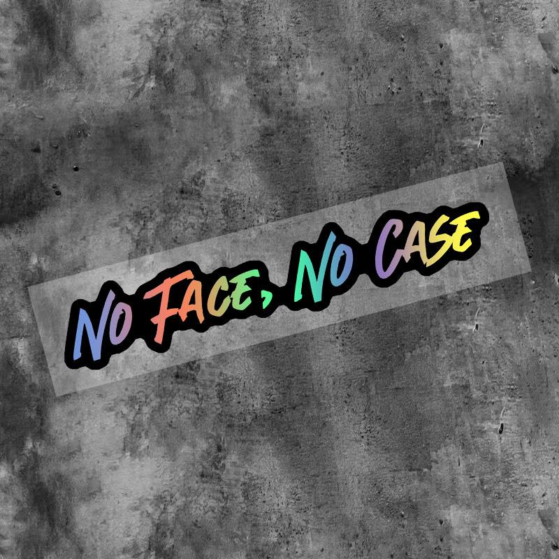 1PC NO FACE NO CASE Motorcycle helmet Stickers Waterproof Bicycle Top Tube Motorbike Fuel Tank Universal Durable Vinyl Decals