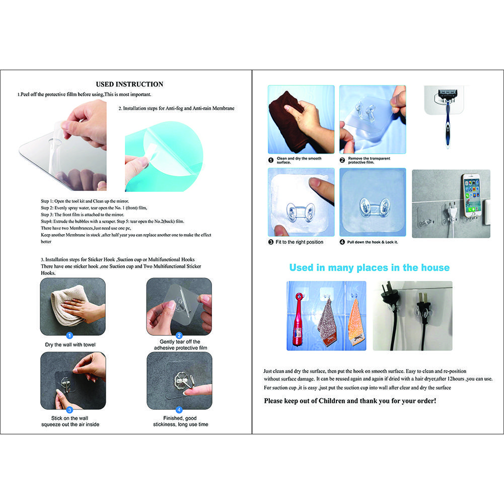 Акриловое противотуманное зеркало, противоударное, для путешествий, ванной комнаты, бритья, противотуманное, для макияжа, без запотевания