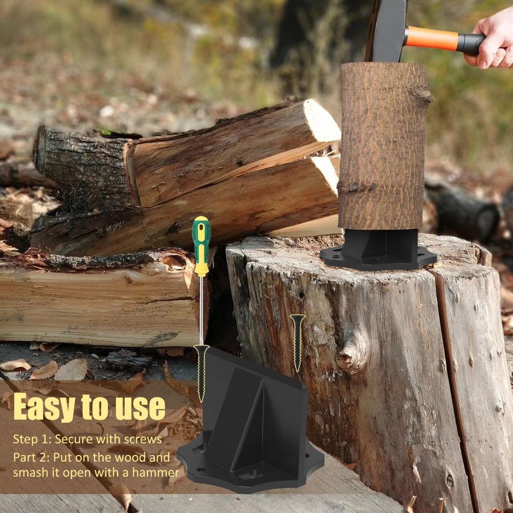 Compact Size Firewood Splitter High Carbon Steel Wood Splitter Safe Log Splitter Outdoor Camping