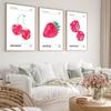 Красочная Роза Фанки Кубики Клубничный Элемент Постер Девушка Авангардная Комната Вишня Холст Картина Современный Домашний Декор Настенное Искусство