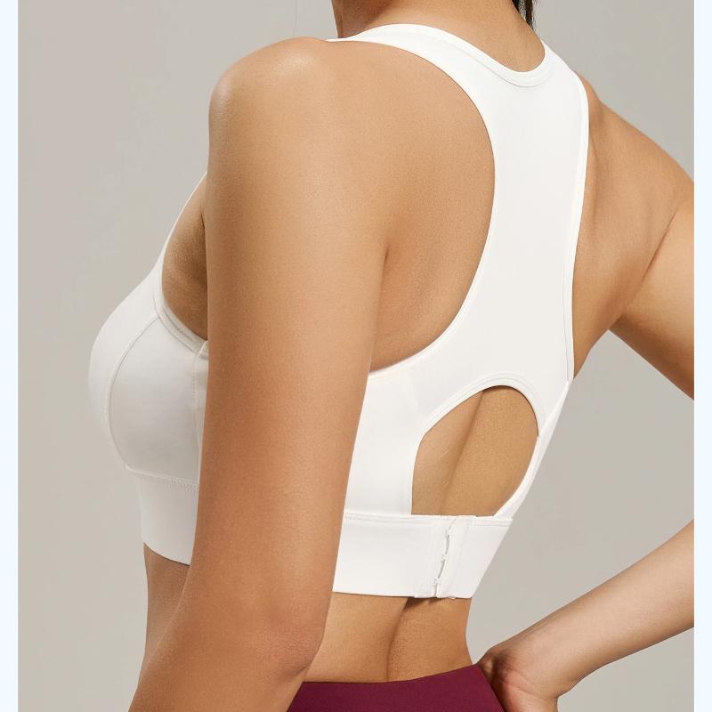 Новый Стиль I-образной формы Спинка на Пуговицах Спортивный Бюстгальтер Женский Высокой Интенсивности Ударопрочный Фитнес Йога Спортивный Бюстгальтер Топ для Женщин