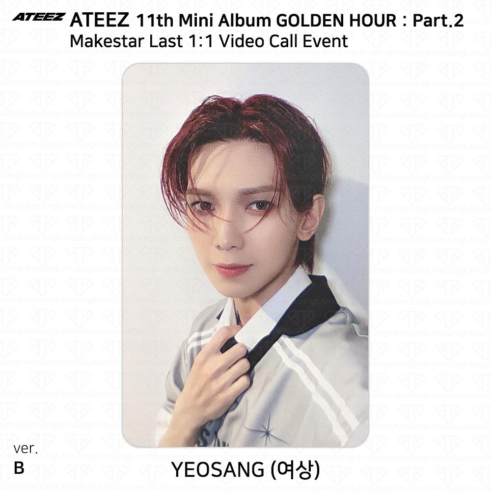 ATEEZ Golden Hour Часть 2 Makestar Последний Видеозвонок Событие Фотокарточка KPOP K-POP