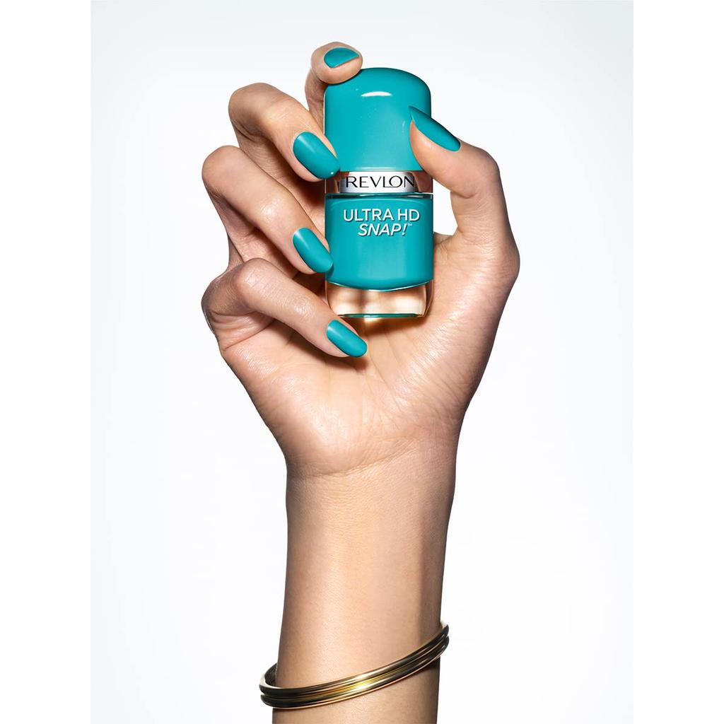 Revlon Ultra HD 004 Blue My Mind Быстросохнущий Быстросохнущий Высокопигментированный Без базового или верхнего покрытия Лак для ногтей REVLON 8 мл Щелчок! необходимый!