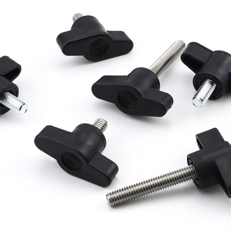 Bakelite T-Handle Slotted Hand Screw Knob with Rubber Head, Z-Type M4 M5 M6 M8.