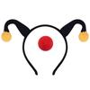 Colorful Clown Headband With Nose Set Costume Cosplay Accesories For Carnival Birthday Parties And Dress Up Event