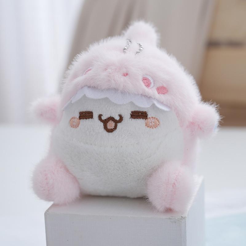 Очаровательная плюшевая кошка-яйцо, игрушка для снятия стресса со смешными выражениями для расслабления