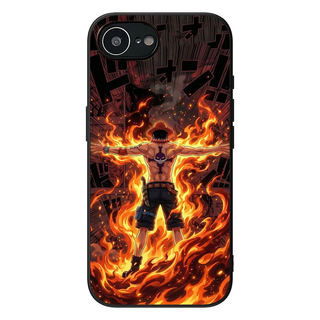 Portgas Ace One Piece Luffy Phone Cover for Motorola Moto E13 E20 E32 E22 E14 E15 G32 G60 G72 G7 G8 G82 G9 Plus Power Case