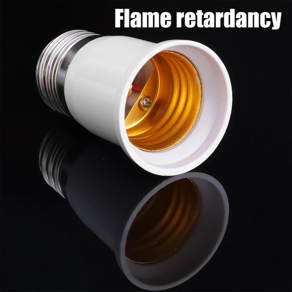 5Pcs E27 To E27 Extender Lamp Holder Lengthened Socket For Led Bulb Base 220V 65-120Mm Accessories White-Shell Converters Bases Diode