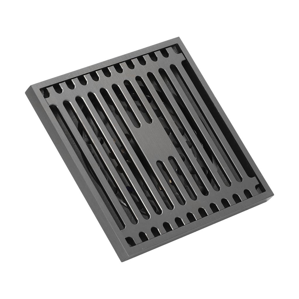 Сливной трап из нержавеющей стали квадратный антизапаховый большой вытеснитель решетка для ванной комнаты для домашнего балкона