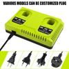 Совместим с двойным зарядным устройством RYOBI/Ryobi P108 P117 для литиевых аккумуляторных инструментов 12В-18В