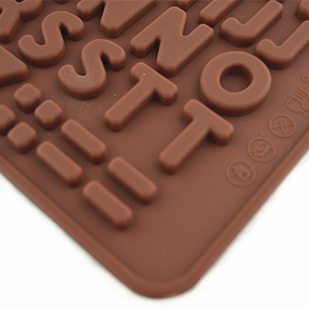 Форма для выпечки шоколада 26 буквенно-цифровая силиконовая форма для шоколада Форма для помадки