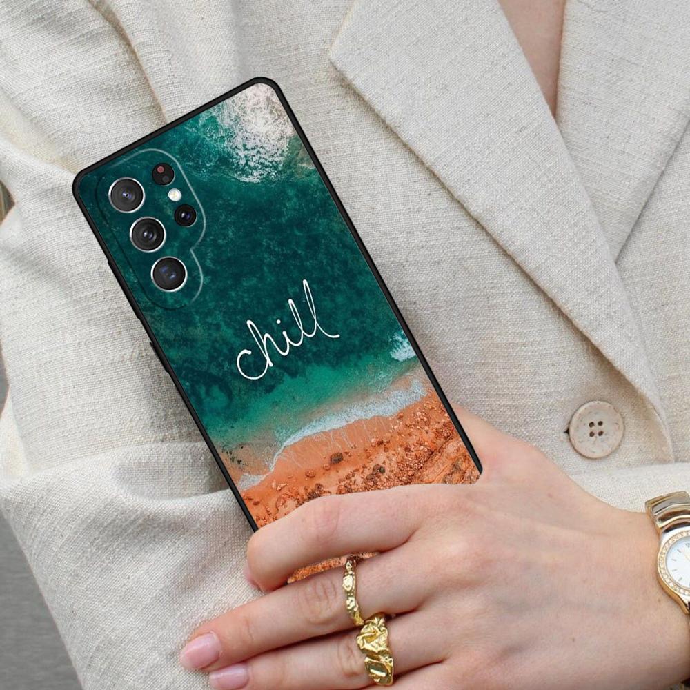 Чехол для телефона Samsung Galaxy S26 Ultra S25 S24 S23 S22 S21 S20 Note10 с изображением гор, моря, пляжа