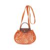 Le Pliage Filet 17 Короткая ручка Полый замок Тканевая сумка через плечо Мини Женские сумки Оранжевый 10139HVH217