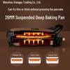 Electric Griddle with Increased Depth: Double-Sided Heating Pan for Frying, Grilling, Baking, and Pancake Making