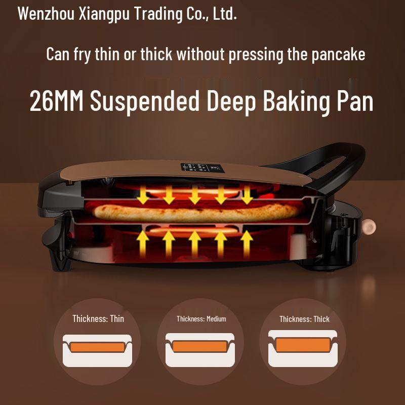 Electric Griddle with Increased Depth: Double-Sided Heating Pan for Frying, Grilling, Baking, and Pancake Making