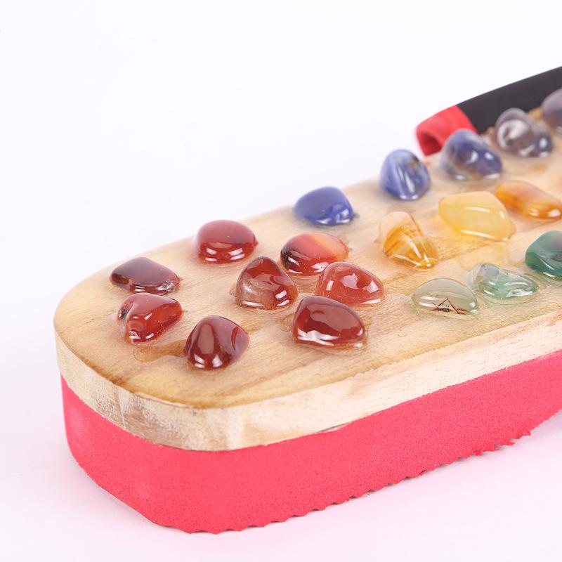 Модные тапочки для акупунктурного массажа для мужчин и женщин, сандалии для ног, китайская акупрессурная терапия, медицинский вращающийся массажер для ног, обувь унисекс