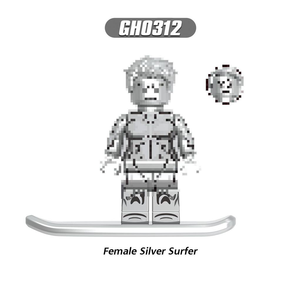 Product G0141 Super British Series Dr. Destroy Human Torch Puzzle Assembling Toys Building Block Figure Bag