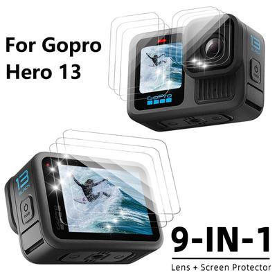 Для GoPro 13 Стекло 9H Твердости Защита Экрана + Линзы Прозрачное Ультра-HD Закаленное Стекло Пленка Защиты от Царапин для Аксессуаров Gopro 13