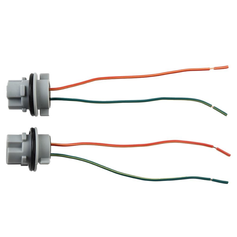 2Pcs 7440 Female Socket Adapter Pigtail Wiring Harness Turn Signal Light Holder