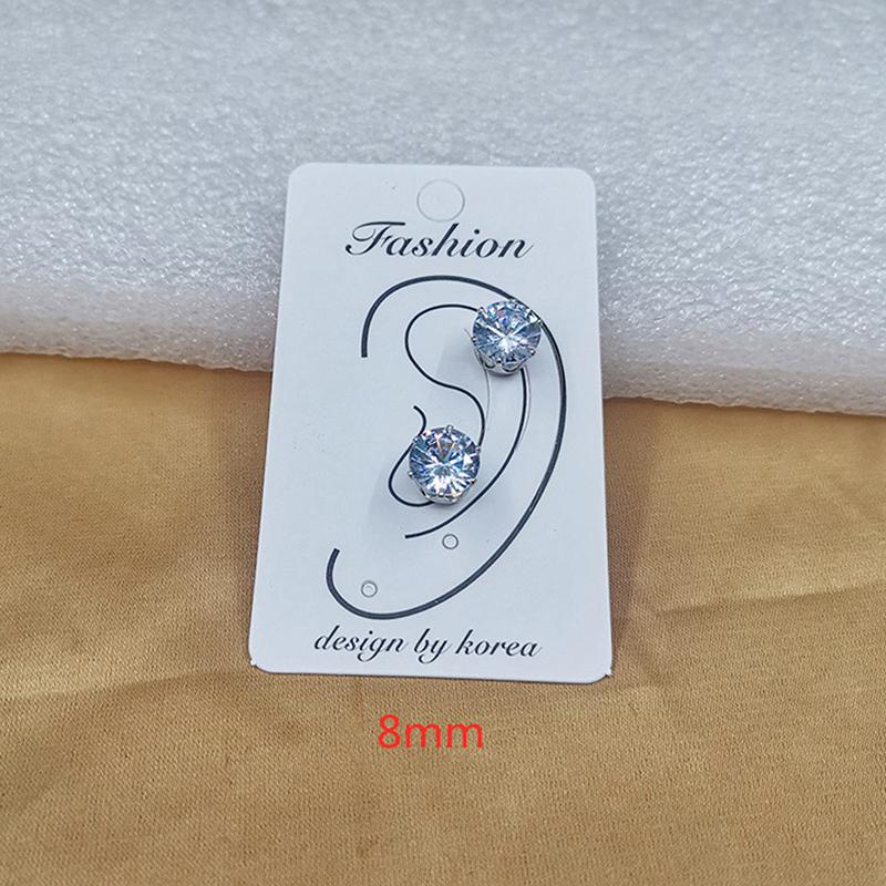 Магнитные серьги-гвоздики Серьги с магнитом из циркония Ювелирные изделия без пирсинга