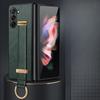 Suitable for Samsung Zfold6 Mobile Phone Case Wristband Bracket Ring Samsung Anti-fall W23 Folding 5th Generation 4 Men's Leather Case