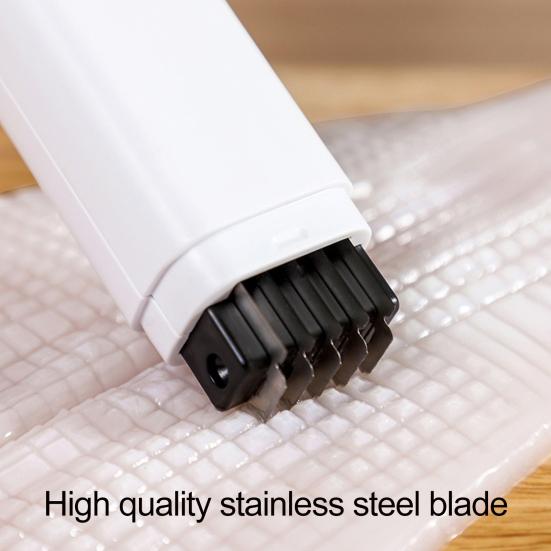 Инструмент для резки мяса из нержавеющей стали с крышкой Креативный кухонный резак