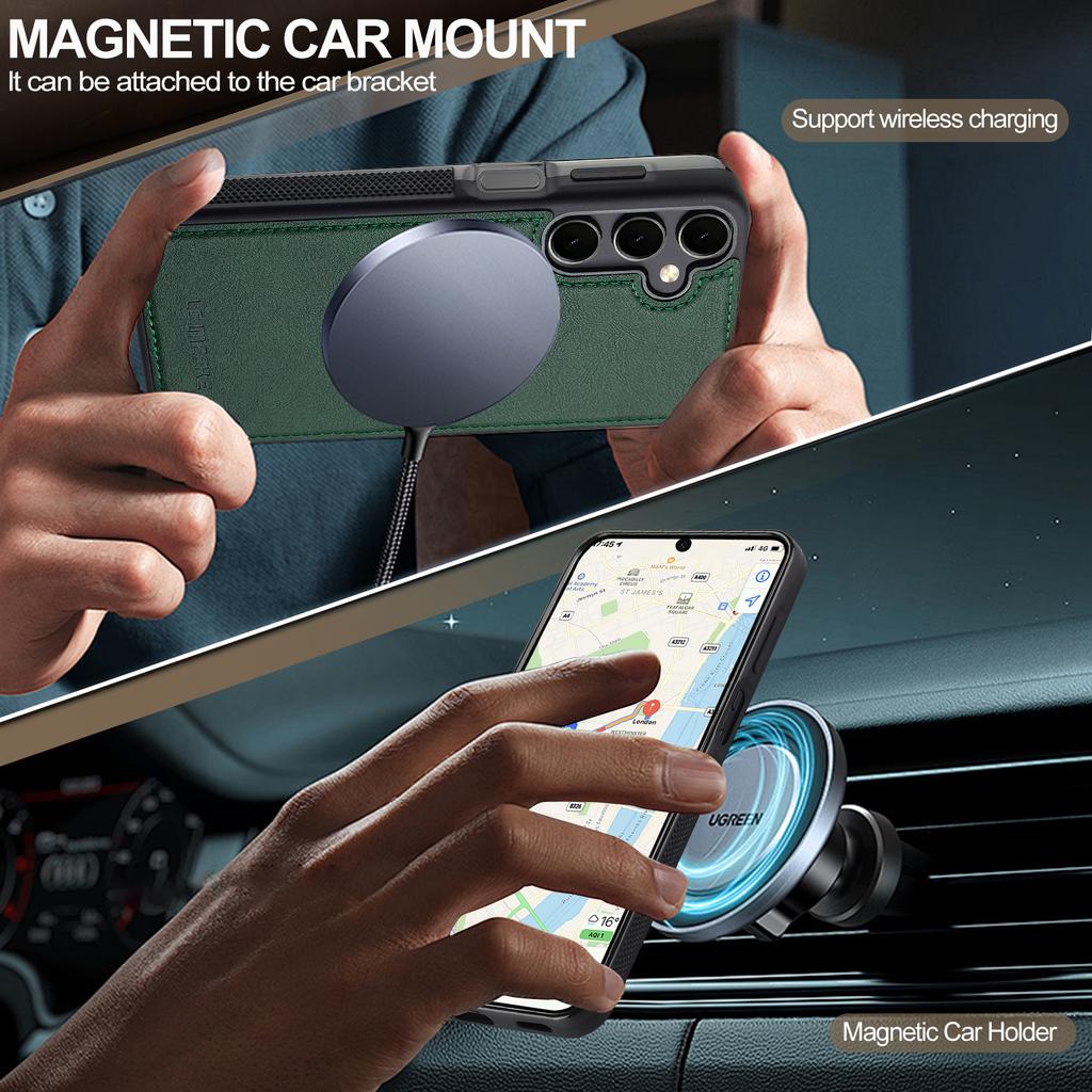 LC.IMEEKE For Samsung Galaxy A17 5G/A17 4G Magnetic Magnetic Case Leather + TPU Back Cover