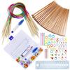 Dennty Спицы Инструменты для вязания Включает Круговые спицы Вязание Швейный Ряд Счетчик стежков Лента Хранение Набор инструментов для вязания для и Больше Набор,
