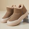 Хлопковая обувь зимняя женская новая обувь для снега полиуретановые удобные женские короткие ботинки с подкладкой и утолщенные хлопковые ботинки холодостойкие и теплые ботинки