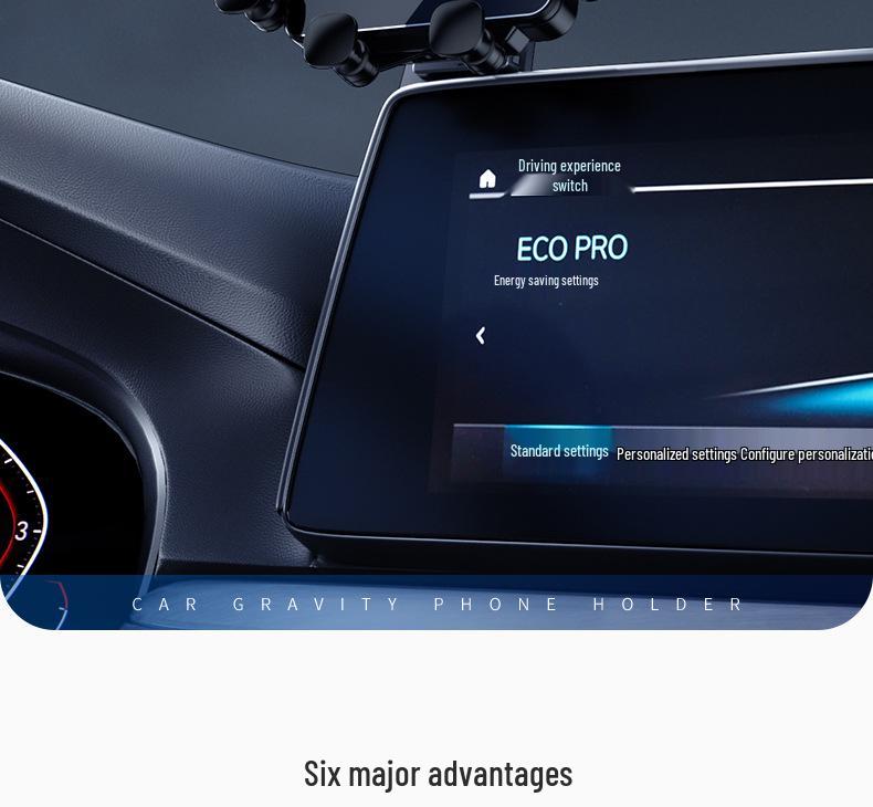 Крепление экрана Jetour Dasheng: Гравитационный держатель для телефона с навигацией для автомобилей