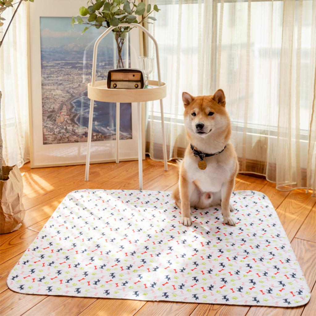 Printed Pet Pee Pad Washable Dog Training Pad Care Mat Reusable Pet Supplies