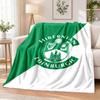 Фланелевое одеяло с принтом Hibernian FC, теплое и уютное, плед для кровати, для домашнего декора