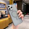 Матовое магнитное притяжение для чехла для телефона Apple 15promax Ромбовидный узор 14/13 Рамка объектива X