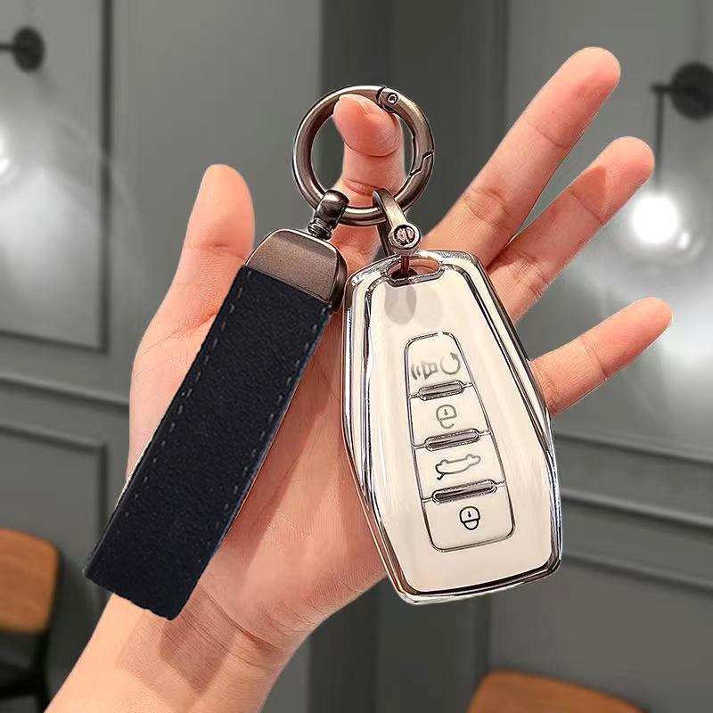 Автомобильный бесключевой корпус брелока для Geely Coolray X6 Emgrand Global Hawk Gx7 Monjaro Защитный чехол для дистанционного ключа автомобиля Аксессуары