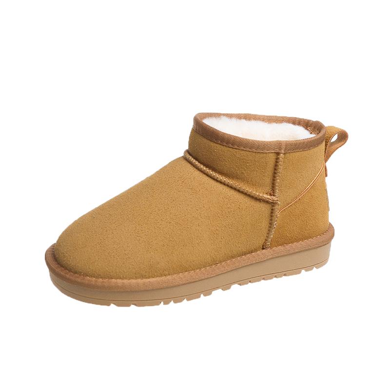 Ботинки на плоской подошве с круглым носком, женские, 2024, высококачественные, однотонные, лаконичные, женские, Botas Femininas